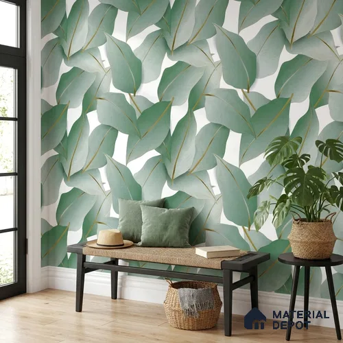 1132 | 10 Meter x 21 Inches Florals Look Wallpaper - 57.37 Sq. Ft. | Minimum 15% wastage during installation
