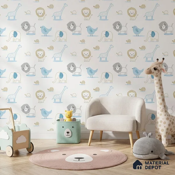 5187-1 | 4 Meter x 42 Inches Animal Print Look Wallpaper - 45.94 Sq. Ft. | Minimum 15% wastage during installation