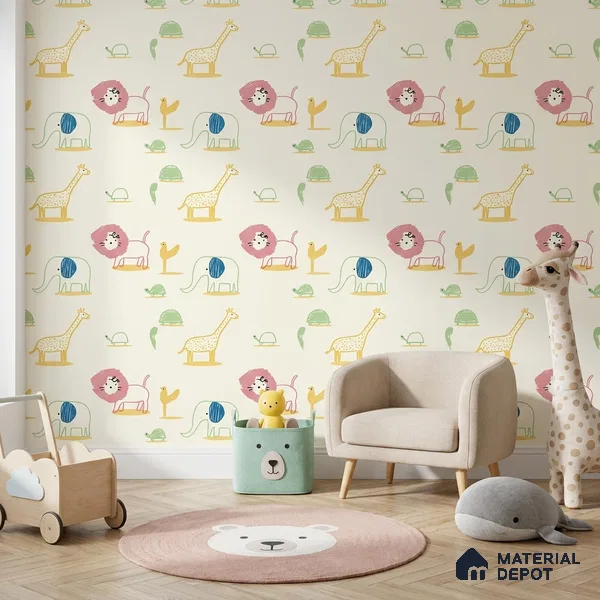 5187-2 | 4 Meter x 42 Inches Animal Print Look Wallpaper - 45.94 Sq. Ft. | Minimum 15% wastage during installation