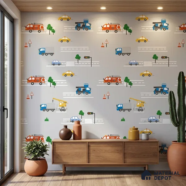 5182-1 | 4 Meter x 42 Inches Patterned Look Wallpaper - 45.94 Sq. Ft. | Minimum 15% wastage during installation