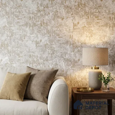 1135 | 10 Meter x 21 Inches Patterned Look Wallpaper - 57.37 Sq. Ft. | Minimum 15% wastage during installation