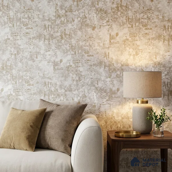 1135 | 10 Meter x 21 Inches Patterned Look Wallpaper - 57.37 Sq. Ft. | Minimum 15% wastage during installation
