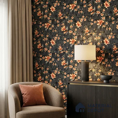 WK160-13 | 10 Meter x 21 Inches Florals Look Wallpaper - 57.37 Sq. Ft. | Minimum 15% wastage during installation