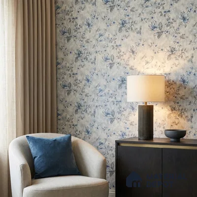 WK160-16 | 10 Meter x 21 Inches Florals Look Wallpaper - 57.37 Sq. Ft. | Minimum 15% wastage during installation