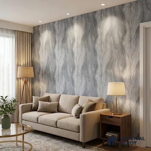 1124 | 10 Meter x 21 Inches Texture Look Wallpaper - 57.37 Sq. Ft. | Minimum 15% wastage during installation