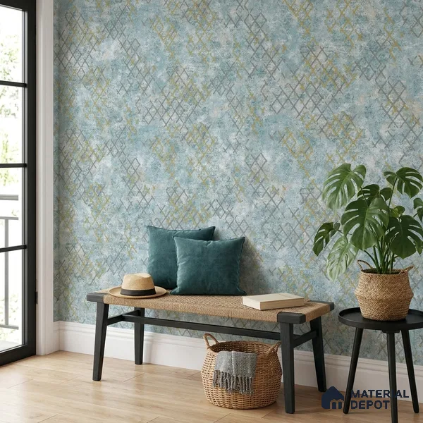 1150 | 10 Meter x 21 Inches Patterned Look Wallpaper - 57.37 Sq. Ft. | Minimum 15% wastage during installation