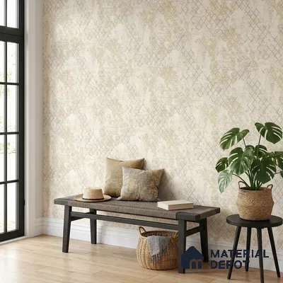 1151 | 10 Meter x 21 Inches Patterned Look Wallpaper - 57.37 Sq. Ft. | Minimum 15% wastage during installation