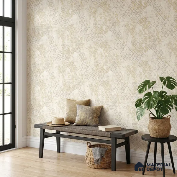 1151 | 10 Meter x 21 Inches Patterned Look Wallpaper - 57.37 Sq. Ft. | Minimum 15% wastage during installation