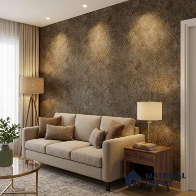 1153 | 10 Meter x 21 Inches Patterned Look Wallpaper - 57.37 Sq. Ft. | Minimum 15% wastage during installation