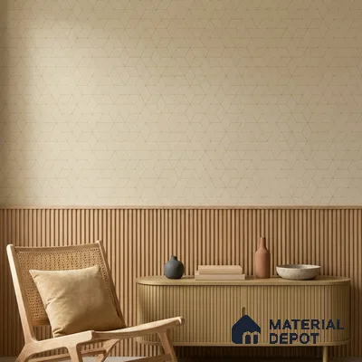 WK160-27 | 10 Meter x 21 Inches Geometric Look Wallpaper - 57.37 Sq. Ft. | Minimum 15% wastage during installation