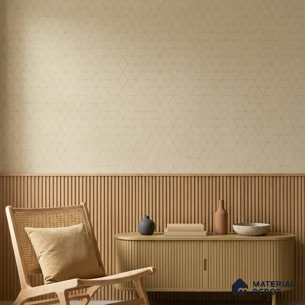 WK160-27 | 10 Meter x 21 Inches Geometric Look Wallpaper - 57.37 Sq. Ft. | Minimum 15% wastage during installation