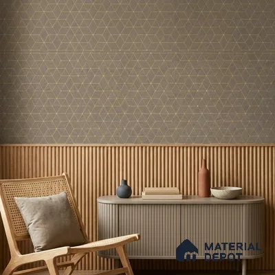 WK160-28 | 10 Meter x 21 Inches Geometric Look Wallpaper - 57.37 Sq. Ft. | Minimum 15% wastage during installation