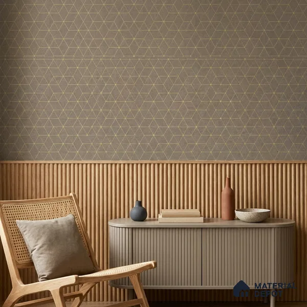 WK160-28 | 10 Meter x 21 Inches Geometric Look Wallpaper - 57.37 Sq. Ft. | Minimum 15% wastage during installation