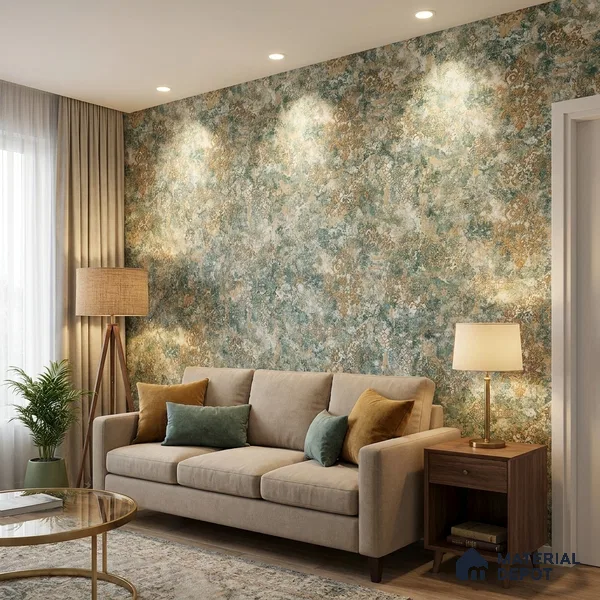 1126 | 10 Meter x 21 Inches Damask Look Wallpaper - 57.37 Sq. Ft. | Minimum 15% wastage during installation