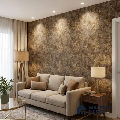 1129 | 10 Meter x 21 Inches Damask Look Wallpaper - 57.37 Sq. Ft. | Minimum 15% wastage during installation