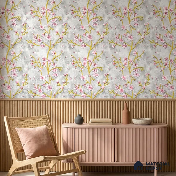 WK160-43 | 10 Meter x 21 Inches Florals Look Wallpaper - 57.37 Sq. Ft. | Minimum 15% wastage during installation