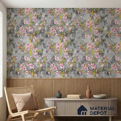 WK160-44 | 10 Meter x 21 Inches Florals Look Wallpaper - 57.37 Sq. Ft. | Minimum 15% wastage during installation