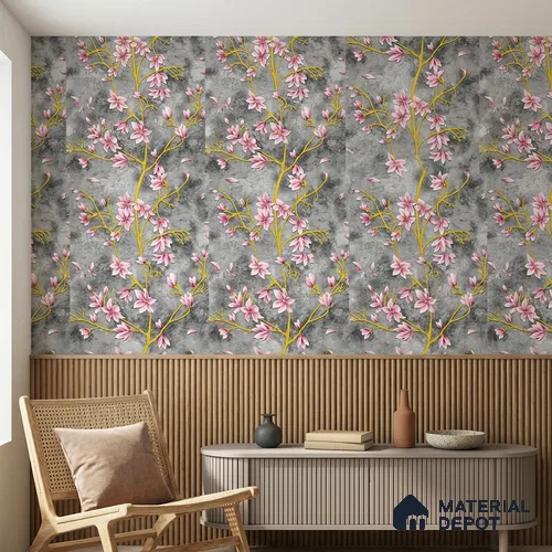 WK160-44 | 10 Meter x 21 Inches Florals Look Wallpaper - 57.37 Sq. Ft. | Minimum 15% wastage during installation