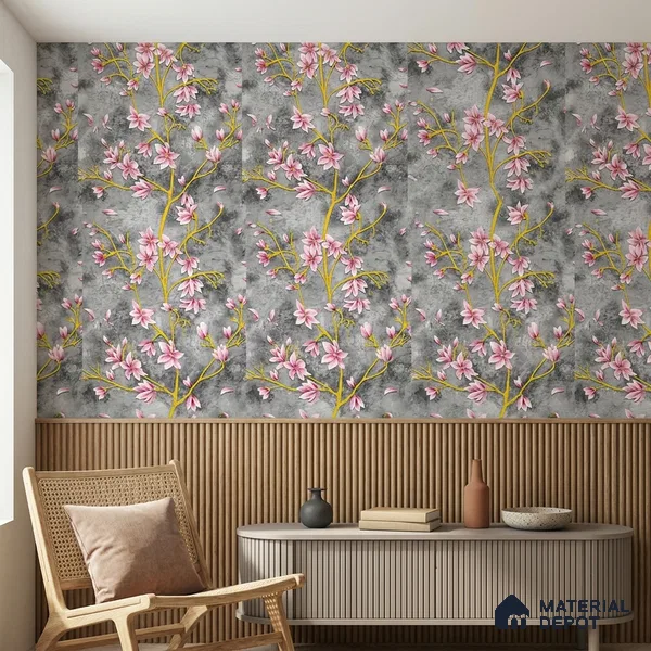 WK160-44 | 10 Meter x 21 Inches Florals Look Wallpaper - 57.37 Sq. Ft. | Minimum 15% wastage during installation