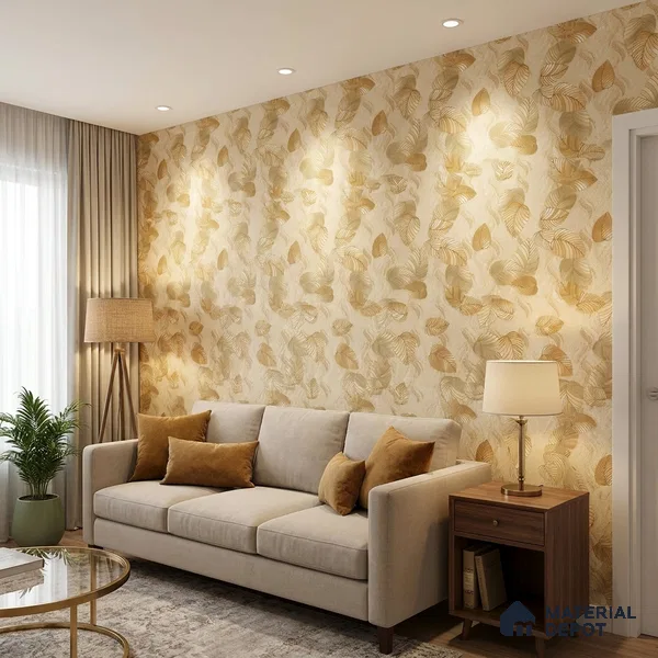 1107 | 10 Meter x 21 Inches Florals Look Wallpaper - 57.37 Sq. Ft. | Minimum 15% wastage during installation