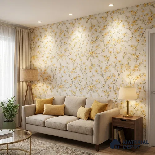 1120 | 10 Meter x 21 Inches Florals Look Wallpaper - 57.37 Sq. Ft. | Minimum 15% wastage during installation