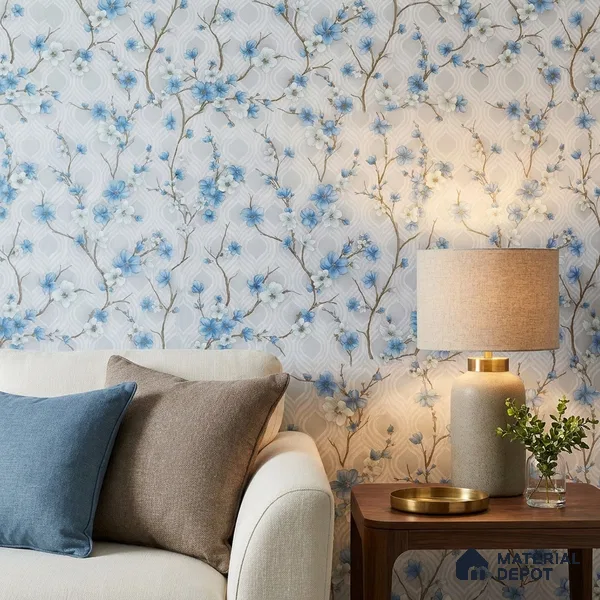 1121 | 10 Meter x 21 Inches Florals Look Wallpaper - 57.37 Sq. Ft. | Minimum 15% wastage during installation