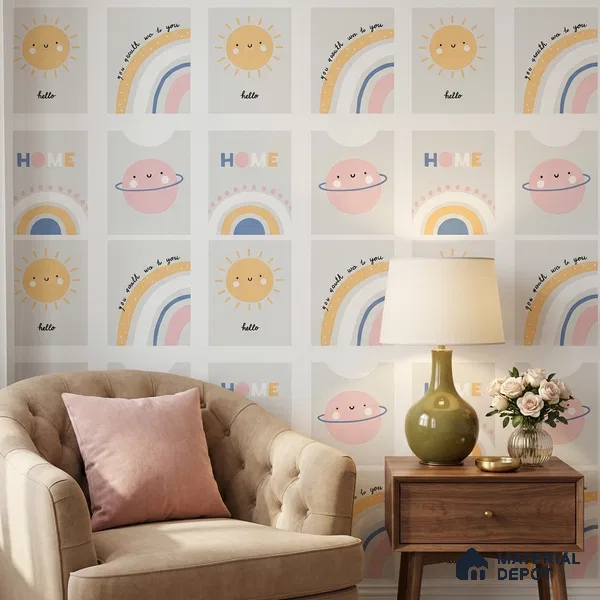 5195-2 | 4 Meter x 42 Inches Abstract Look Wallpaper - 45.94 Sq. Ft. | Minimum 15% wastage during installation