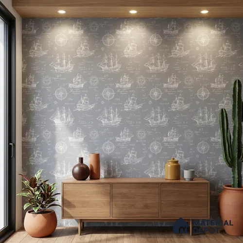 5163-3 | 4 Meter x 42 Inches Patterned Look Wallpaper - 45.94 Sq. Ft. | Minimum 15% wastage during installation