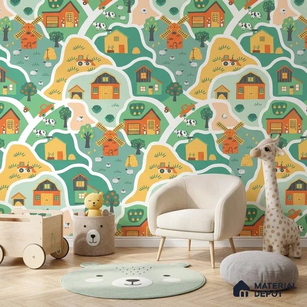 5169-1 | 4 Meter x 42 Inches Patterned Look Wallpaper - 45.94 Sq. Ft. | Minimum 15% wastage during installation