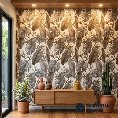 M15-3 | 10 Meter x 21 Inches Florals Look Wallpaper - 57.37 Sq. Ft. | Minimum 15% wastage during installation