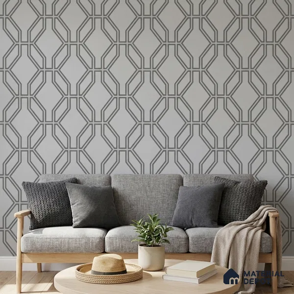 WK160-35 | 10 Meter x 21 Inches Patterned Look Wallpaper - 57.37 Sq. Ft. | Minimum 15% wastage during installation