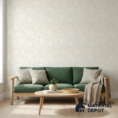 81372-2 | 5 Meter x 42 Inches Damask Look Wallpaper - 57 Sq. Ft. | Minimum 15% wastage during installation