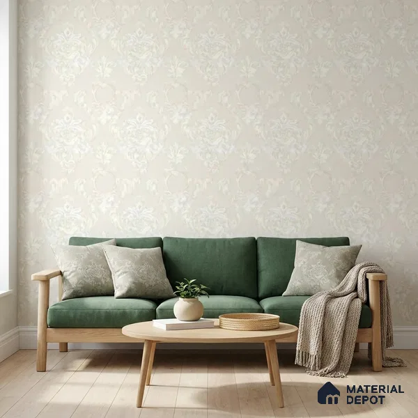 81372-2 | 5 Meter x 42 Inches Damask Look Wallpaper - 57 Sq. Ft. | Minimum 15% wastage during installation