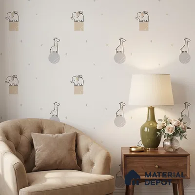 5183-1 | 4 Meter x 42 Inches Animal Print Look Wallpaper - 45.94 Sq. Ft. | Minimum 15% wastage during installation