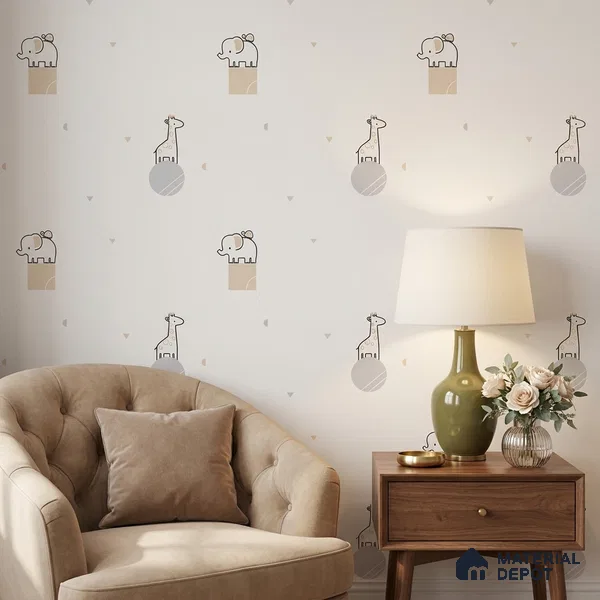 5183-1 | 4 Meter x 42 Inches Animal Print Look Wallpaper - 45.94 Sq. Ft. | Minimum 15% wastage during installation