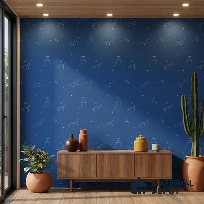 5181-2 | 4 Meter x 42 Inches Space Look Wallpaper - 45.94 Sq. Ft. | Minimum 15% wastage during installation