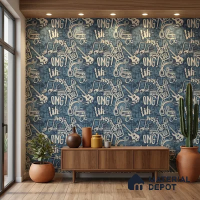 5159-2 | 4 Meter x 42 Inches Abstract Look Wallpaper - 45.94 Sq. Ft. | Minimum 15% wastage during installation