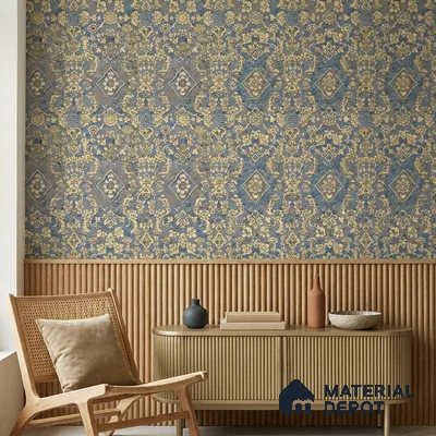 WK160-06 | 10 Meter x 21 Inches Patterned Look Wallpaper - 57.37 Sq. Ft. | Minimum 15% wastage during installation