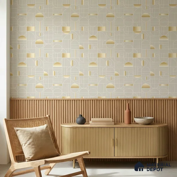 WK160-10 | 10 Meter x 21 Inches Patterned Look Wallpaper - 57.37 Sq. Ft. | Minimum 15% wastage during installation