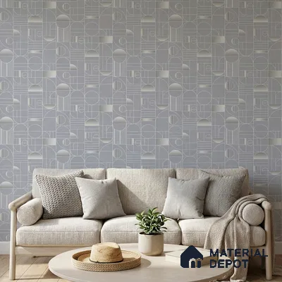 WK160-12 | 10 Meter x 21 Inches Patterned Look Wallpaper - 57.37 Sq. Ft. | Minimum 15% wastage during installation