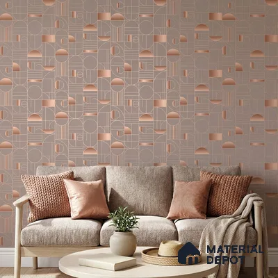 WK160-09 | 10 Meter x 21 Inches Patterned Look Wallpaper - 57.37 Sq. Ft. | Minimum 15% wastage during installation