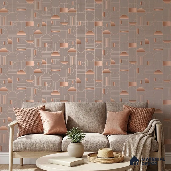 WK160-09 | 10 Meter x 21 Inches Patterned Look Wallpaper - 57.37 Sq. Ft. | Minimum 15% wastage during installation