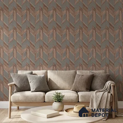 WK160-30 | 10 Meter x 21 Inches Geometric Look Wallpaper - 57.37 Sq. Ft. | Minimum 15% wastage during installation