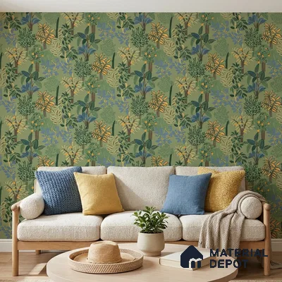 WK160-48 | 10 Meter x 21 Inches Tropical Look Wallpaper - 57.37 Sq. Ft. | Minimum 15% wastage during installation
