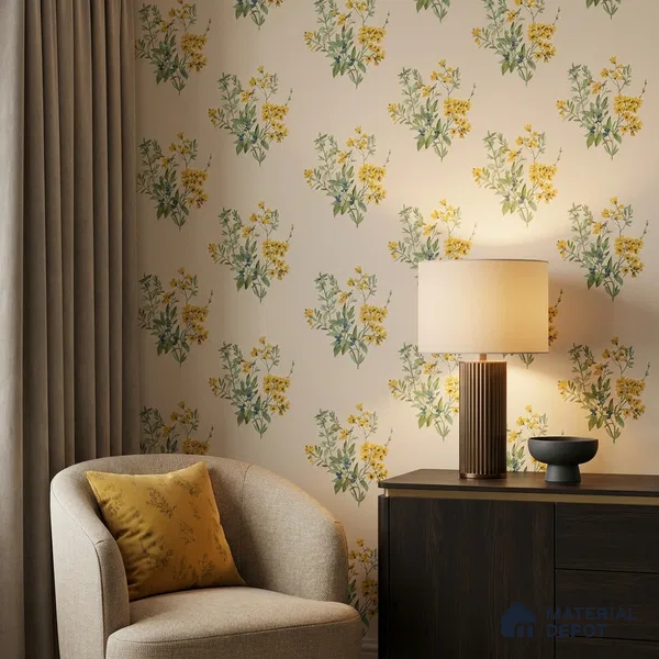 81370-2 | 5 Meter x 42 Inches Florals Look Wallpaper -  Sq. Ft.  | Minimum 15% wastage during installation