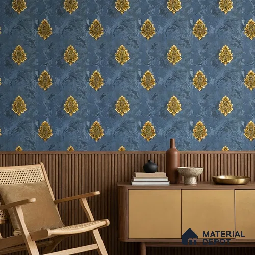 170-43 | 9.6 Meter x 20.87 Inches Damask Look Wallpaper - 54.77 Sq. Ft. | Minimum 15% wastage during installation