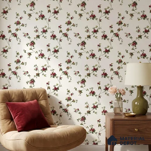 170-37 | 9.6 Meter x 20.87 Inches Florals Look Wallpaper - 54.77 Sq. Ft. | Minimum 15% wastage during installation
