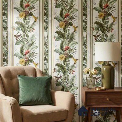 170-30 | 9.6 Meter x 20.87 Inches Florals Look Wallpaper - 54.77 Sq. Ft. | Minimum 15% wastage during installation