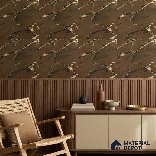 170-47 | 9.6 Meter x 20.87 Inches Marble Look Wallpaper - 54.77 Sq. Ft. | Minimum 10% wastage during installation