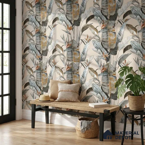 170-5 | 9.6 Meter x 20.87 Inches Florals Look Wallpaper - 54.77 Sq. Ft. | Minimum 15% wastage during installation